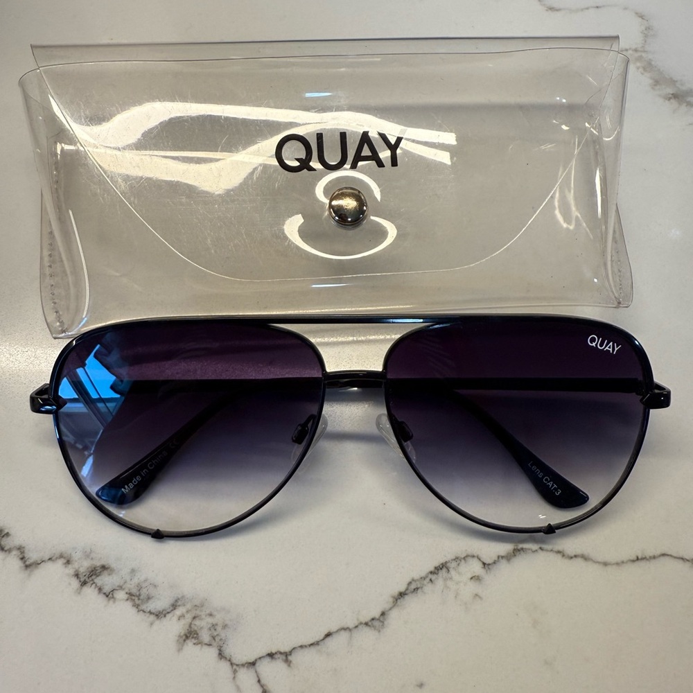 Quay Australia Purple and Black Sunglasses